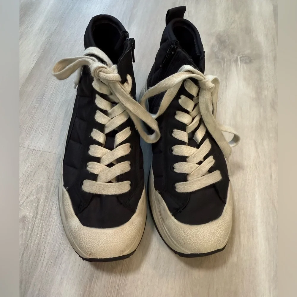 Zara Rick Owens style sneakers new size 33 big kids navy zip side for access